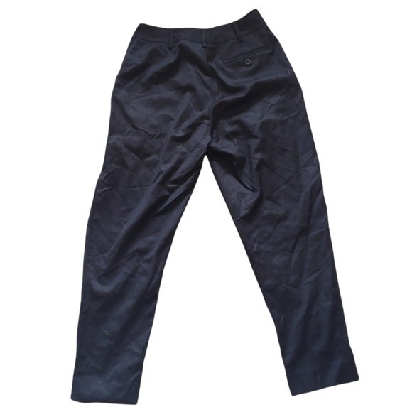 Alpha60 Black Wool Trouser Pants Size Small - Picture 2 of 5